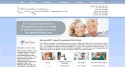 Desktop Screenshot of entsurgicalillinois.com